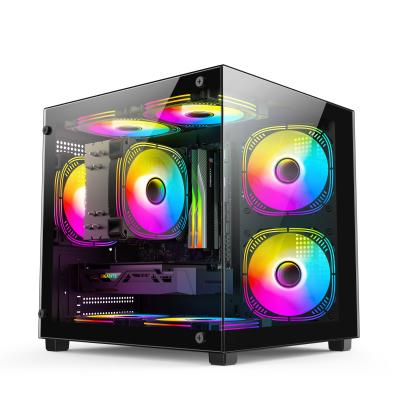 Κίνα Μικρο-ATX / ITX PC Case Awesome Heat Dissipation Υποστηρίζει Πολλά Διαφορετικά Εγκαταστήματα Εργατικού για Επαγγελματίες Παικτών προς πώληση