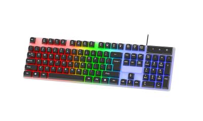 China 104 keys Full-size gaming keyboard,easy to carry , a cool LED rainbow backlight. It's got all the FN+F1-F12 keys you need en venta