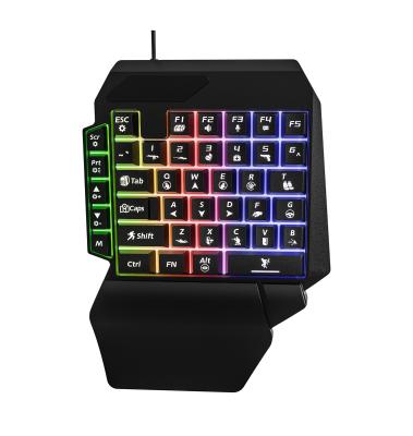 China 40-toets gaming toetsenbord voor eenhands gebruik Compact ontwerp voor FPS en RTS gamers Te koop