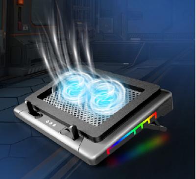 Cina Con illuminazione RGB, due ventilatori da 14 cm che funzionano a 1400±10% RPM e 7 livelli di regolazione dell'altezza,ideale per giocatori, appassionati di fai-da-te, ecc. in vendita