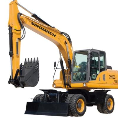 China Building Material Shops Popular Outstanding Quality Power 93kw/2200rpm Engine type QSB3.9-C125 WHEEL EXCAVATOR for sale