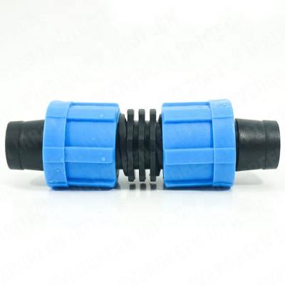 China Connect to 16mm Drip Tape Irrigation System Drip Tape Coupling for sale