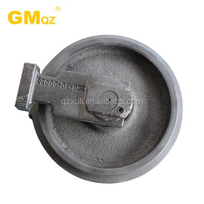 China Excavator Spare Parts Excavator Roller PC30 Front Idler Assy For GM Brand Undercarriage Parts Machinery Wheel for sale