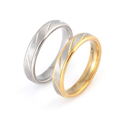 China Fashion Simple Design Stripe Bling Stainless Steel Rings For Men for sale