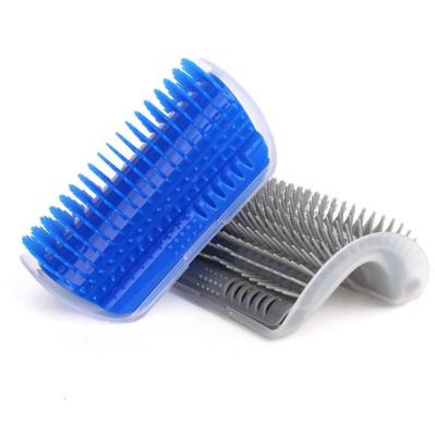 China Cats Self Scratcher Cat Corner Groomer Grooming Brush Sustainable Corner Massage Comb For Pets for sale