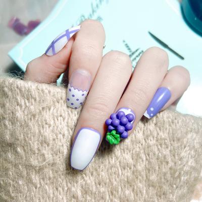 China Meaterial Free Sample Nail Art Tips Butterfly Adhesive Rhinestone Eco-Friendly Press On Nails for sale