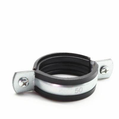 China Healthcare Polished Stainless Steel Hose Clamp With Rubber Lining for sale