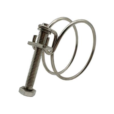 China Healthcare China Supplier Stainless Steel Wire 201 304 Double Pipe Clamp for sale