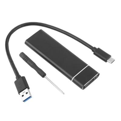 China Ngff To USB 3.1 M.2 SATA NGFF Interface To USB3.1 GEN1 M.2 Metal 2242 2260 2280 External Removable SSD Hard Disk Shell Type-C 2230 for sale