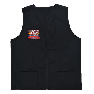 China Custom high quality printed embroidered logo apron adult men and women supermarket men and women shop workers working vest for sale