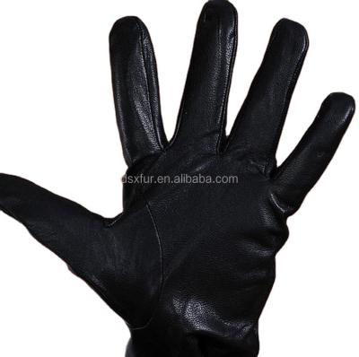 China High Quality Custom Made Leather Work Gloves Logo Women Manufacturer Gloves Windproof And Running Black Gloves for sale