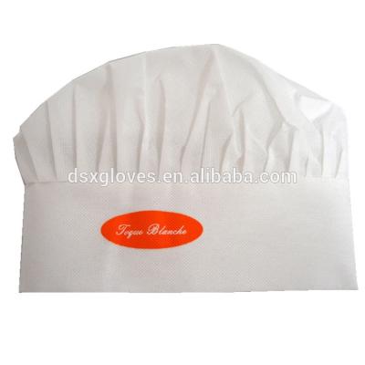 China Cheap Nonwoven Fabric Chef's Hat Cooking/Daily Life Hat Manufacturer General Professional Chef Hat For Sale for sale