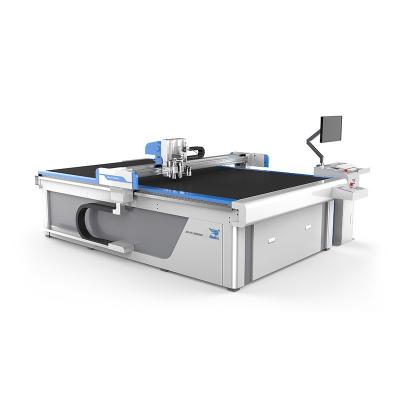 China Automatically 1625 Jindex Knife Raincoat Disposable Cutting Machine PE Cutting Machine CPE SMS PP Vibrating Medical Cuts for sale