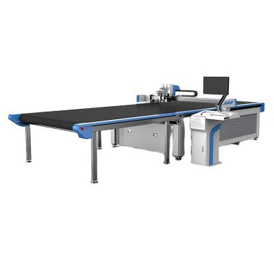 China Automatically Jindex vibration knife tarpaulin cutting machine canvas cutting machine jeans denim cutting for sale