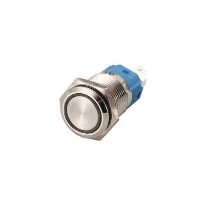 China Push Button Switch Latching 16mm Metal Button Momentary Illuminated Waterproof Switch 16A-P11DZ/E for sale