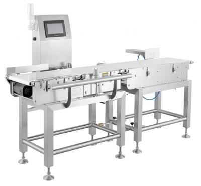 China Check Weigher Prijs Groot bereik Dynamische Checkweigher Gewichtscontrole Machine Online Weegschaal Weegbereik Binnen 60 Te koop