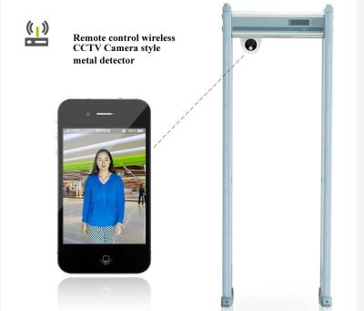 China Multi Zone Security Walk Through Metal Detector Gate With CCTV Camera Battery for sale