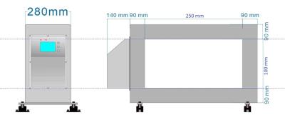 China Modo magnético de la alarma del sonido y de la luz de la comida del metal de las impurezas del túnel seco o mojado del detector en venta