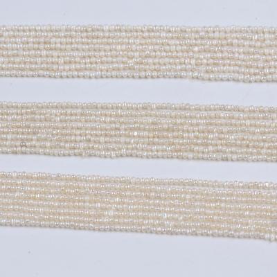 China Wholesale 2-2.5mm Freshwater White Potato Pearl Freshwater Pearl Strand For Jewelry Making for sale