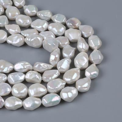 China Wholesale 14*19mm Natural White Freshwater Luster Diamond Genuine Pearl Pearl Jewelry for sale