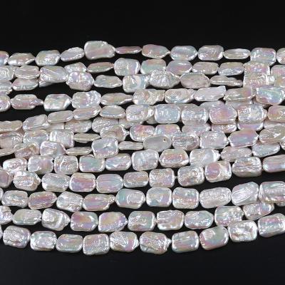 China Wholesale Natural Freshwater Pearl 20-22mm Pearl Decoration Freshwater Square Pearl for sale