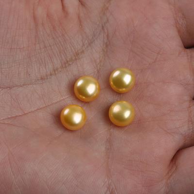 China Wholesale 3A Natural Black High Quality Freshwater Pearl/Gold Button Pearl Shape Freshwater Pearls for sale