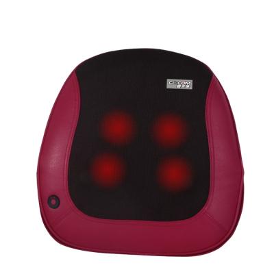 China Car& Home Can Use 4 Pcs Kneading Roller Massage Pillow Relax Back Massage Cushion With One Touch Button for sale