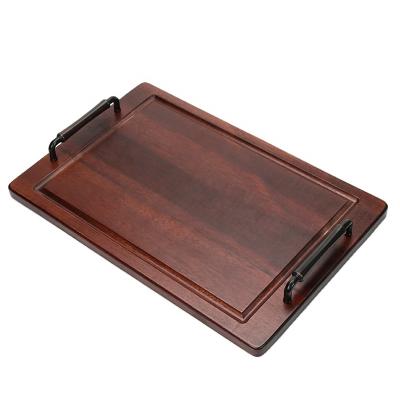 China Factory Cut Acacia Serving Cheese Food Board OEM/ODM/Cheese/Serving Board Food Tray/Wood Decorative Food Tray Serving Tray With Handle Breakfast Tray For Bed for sale