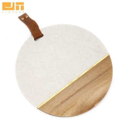 China Cheese/Cheese Cut Board/Serving Tray Logo Customized Marble Hanger Cheese Tray Hole And Wooden Cheese Serving Board for sale