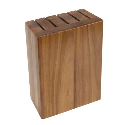 China Best New Viable Selling Premium Knife Holder With Magnetic Acacia Wood Knife Block For Kitchen for sale