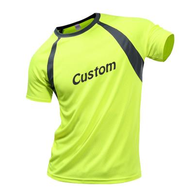 China 100% Polyester Sublimation Men's Running Sports T-Shirts Men's Quick Delivery Anti-Wrinkle Couples Mesh Quick Dry Marathon Tees for sale