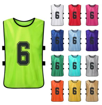 China Free Sample Wholesale Cheap Sport 100%Polyester Bibs Football Training Vest Quick Dry for sale