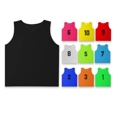 China Free Sample Quick Dry Breathable Comfortable Factory Wholesale Custom Football Mesh Bibs Training Vest Sport for sale