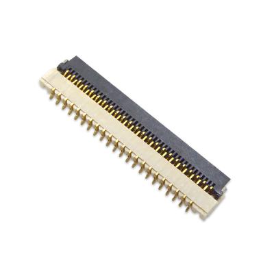 China FPC 0.3mm pitch 22pin fpc ffc connector with contacts under flip cover for sale