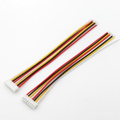 China Electronic Wire Harness 22AWG JST XH 2.54 2 3 4 6 7 8 Pin Connector Plug Terminal Wire Custom Cable Length for sale