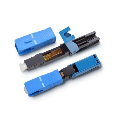 China Telecom FTTH Fiber Optic SC UPC Quick Connector For Fiber Optic Equipment for sale