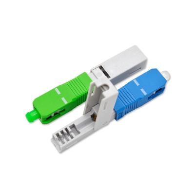 China Telecom FTTH SC/APC Fast Fiber Optic Connector Connector SC Recessed Type Fiber Optic Fast Connectors for sale