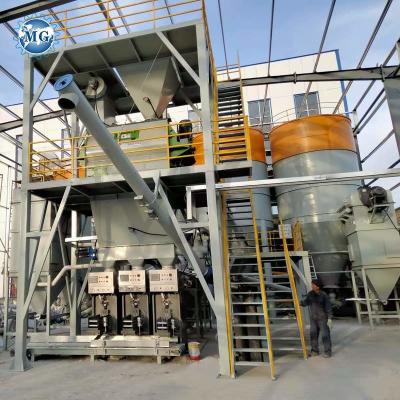 China 380V droog de Productiemachine van het Poedermortier met de Peddelmixer van 10-15t/H en van de tweeling-Schacht Te koop