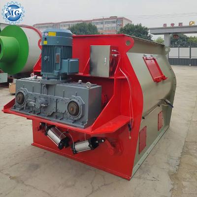 China Twin Shafts Paddle Mortar Mixer Machine Equipped Sampling Device for sale