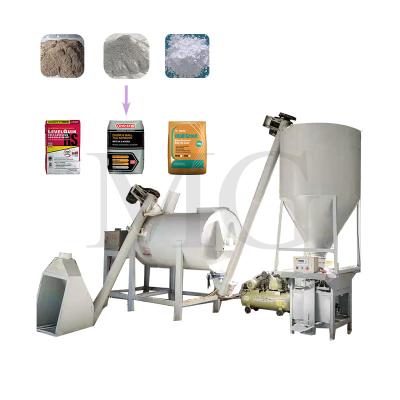 China Dry Mix Powder Mortar Mixing Plant Wall Putty Sand Cement Mixer Machine Ceramic Tile Adhesive Production Line for sale