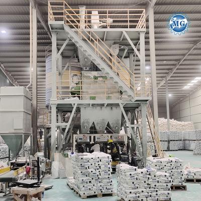 Cina Intelligente PLC 10-30 T/H Dry Mix Powder Mortar Plant Parete Molla di sabbia in maschera Miscelatore di cemento Piastrelle di ceramica Adesivo in vendita