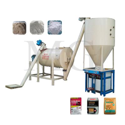 China Easy Operation Dry Mix Powder Mortar Mixer Machine Wall Putty Sand Cement Mixing Equipment Ceramic Tile Adhesive Production Line for sale