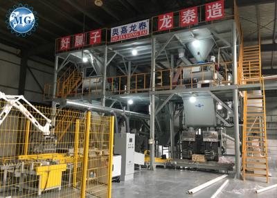 China Linear Type 4T/H Dry Mortar Production Line Multi Spiral Ribbon Simple for sale