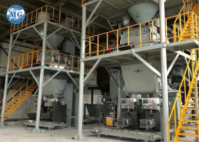 China 10T/H PLC Productielijn van het Stopverf de Droge Mortier voor zich Cementzand het Mengen Te koop