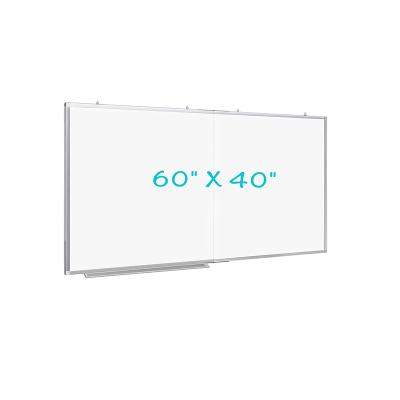 China Large Foldable School Whiteboard 60 x 40 Magnetic Dry Erase Board Thumbs With Marker Tray Eraser Markers for sale