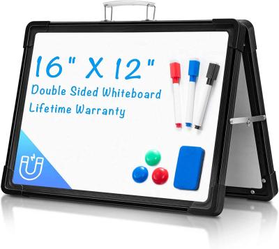 China School Teacher Interactive Dry Erase Magnetic Board Easily Write And Wipe Easel Foldable Tabletop Whiteboard For Classroom Home for sale