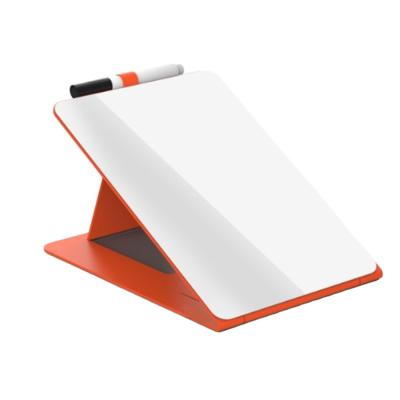 China VCW Foldable Desk PU Desk Mat Lapboard Mini Foldable Desktop White Glass Board for Office Home School for sale