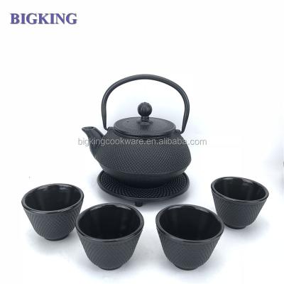 China Stocked Good Quality Chinese Cast Iron Teapot 800ML Teapot for sale