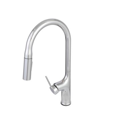 China Pull Out Spray 15YRS Factory OEM/ODM Pull Out Kitchen Faucet 304 Stainless Steel Hot Mixed Faucet Brushed And Cold Professional Manufacturer for sale