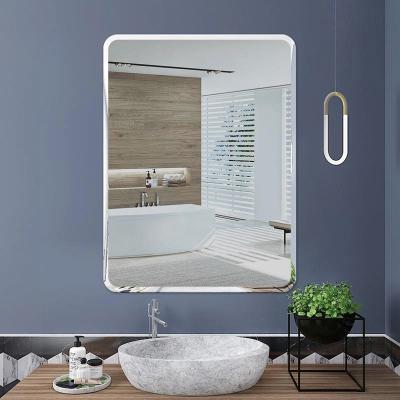 China Bright LED Customized Wall Mounted Magic Glass Mirror Touch Screen Dimmer Bath Lights Smart Led Bathroom Mirror for sale